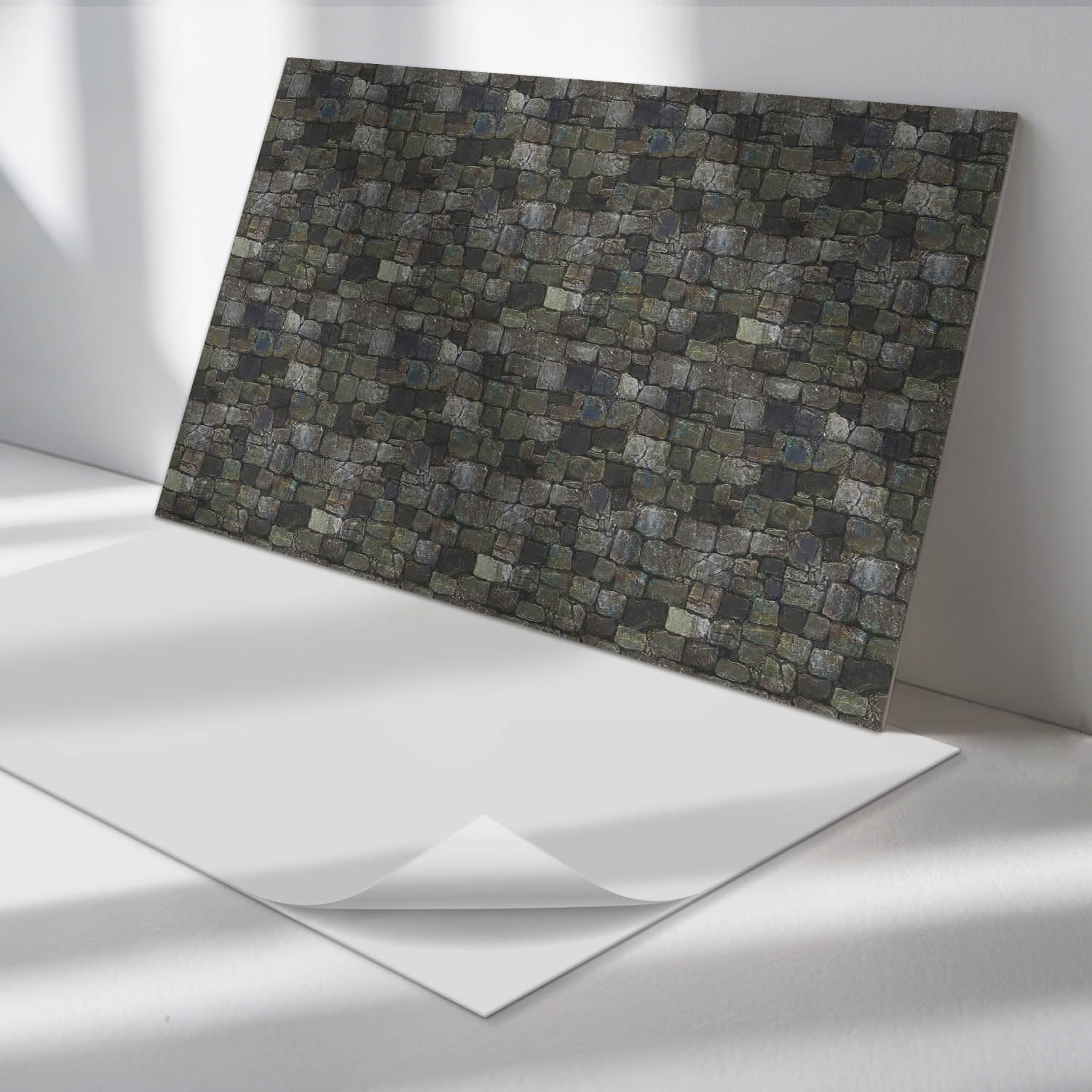 Panel Decorativo Fácil Limpieza Antihumedad 120x60 Textura Piedra