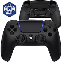 Vista 1 de HEXGAMING ULTIMATE Hall Effect Wireless Controller Compatible with ps5-4 Back Buttons, Mouse-Click Hair Triggers, Interchangeable Thumbsticks - Black
