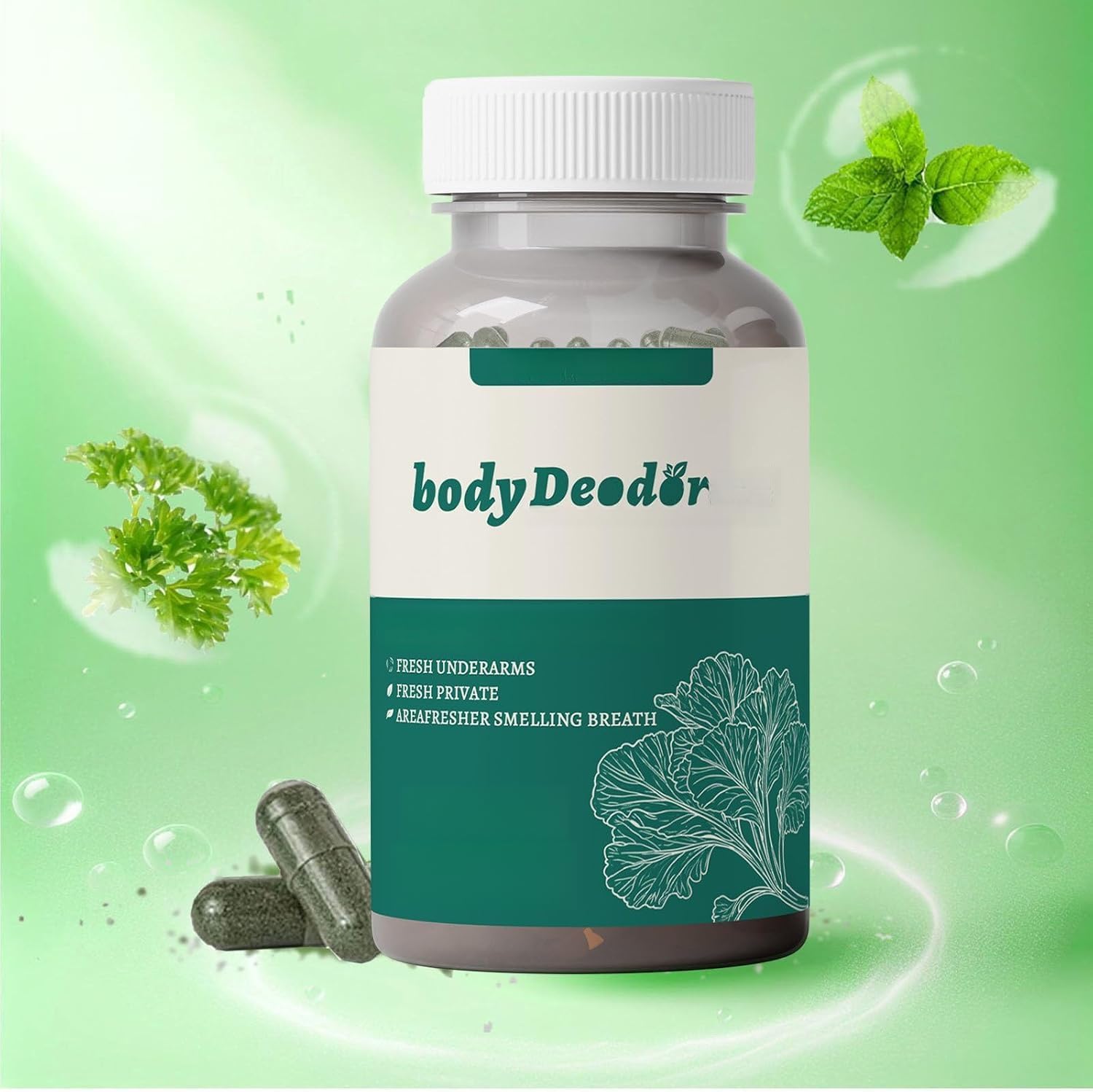 Desodorante corporal: ayuda a controlar el olor corporal, interno, sin perfume,3 Uds.