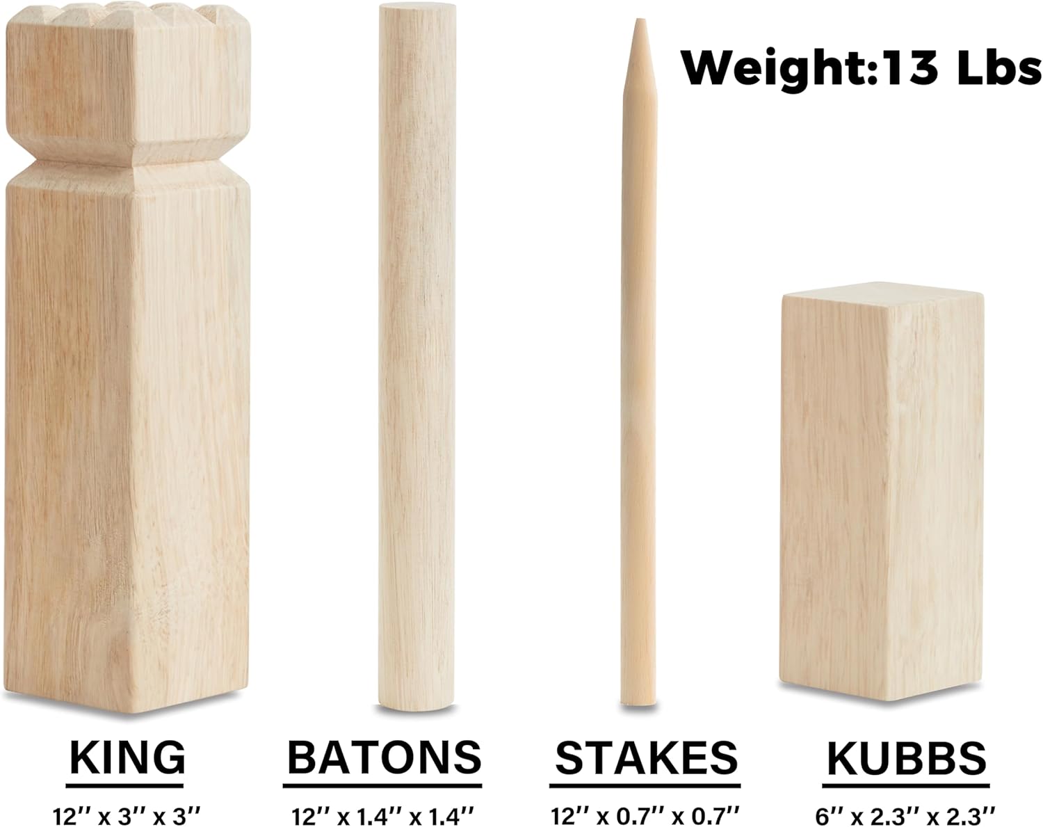 Kubb Game Set Kubbs Lawn Toss Games Includes Carry Bag