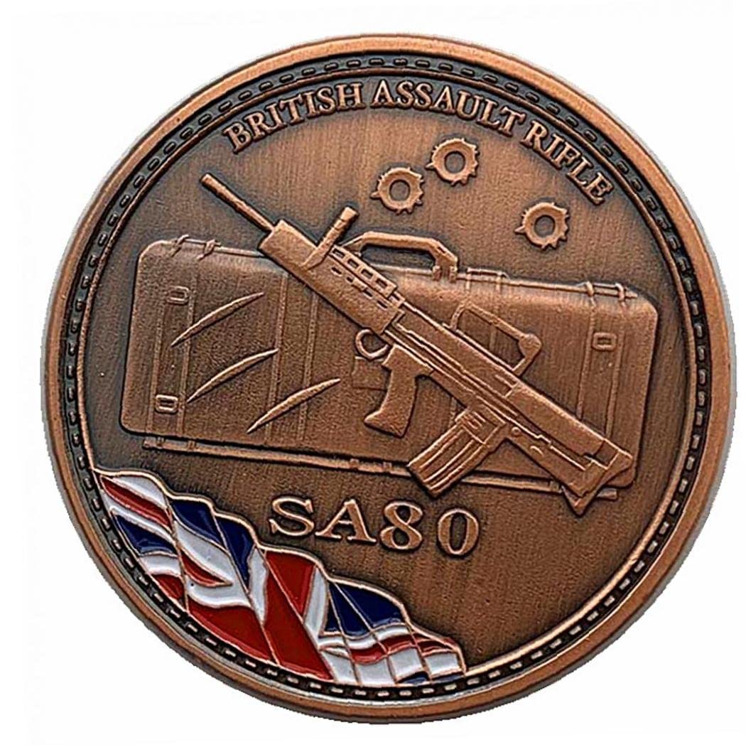 Ericetion As Shown Plated British Rifle Sa80 Souvenir Coin Art Military Fans Collectible Gift Weapon Commemorative Coin