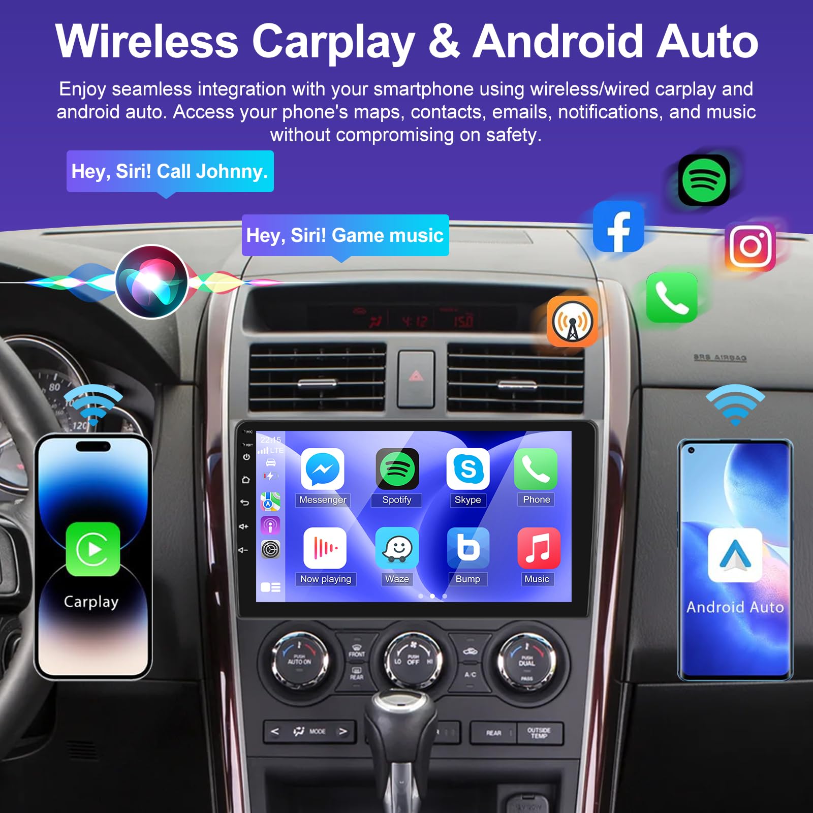 Amazon.com: [2+64G] for Mazda CX9 CX-9 CX 9 2006-2016 Android