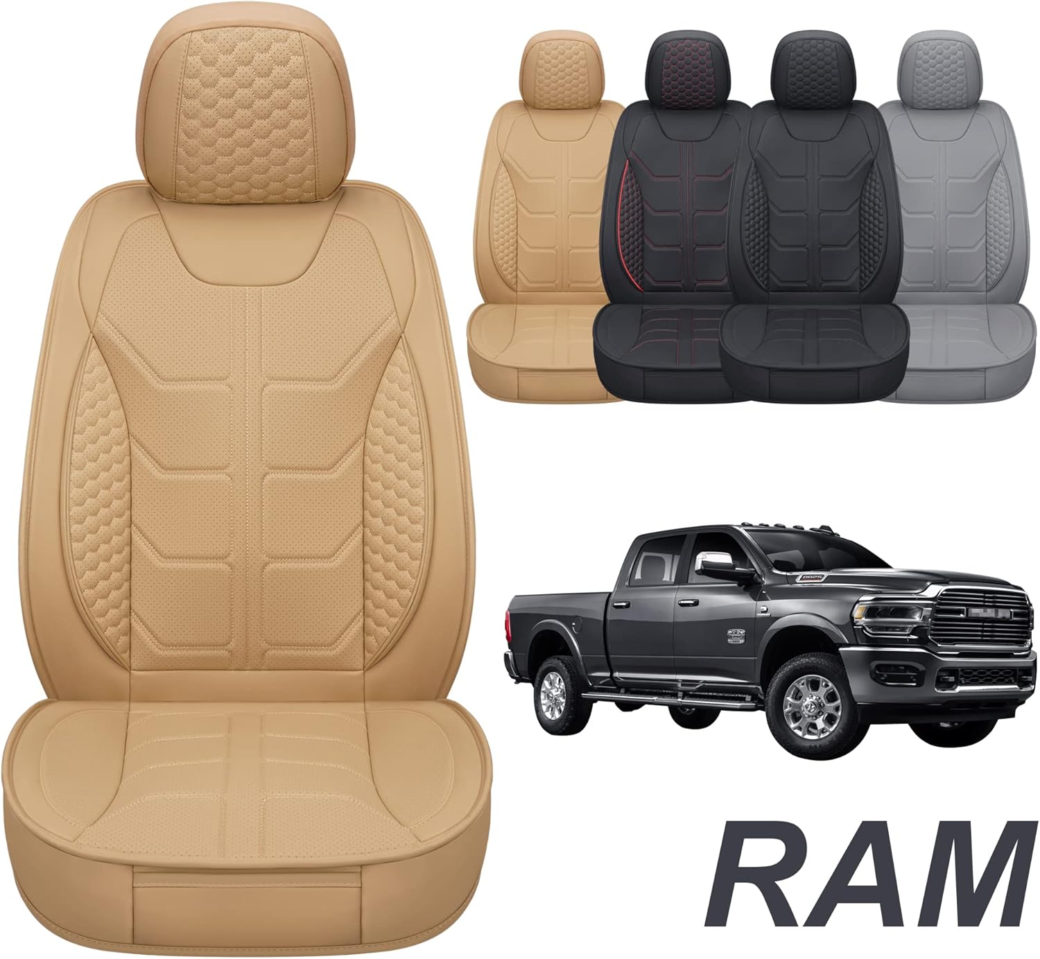 GXT Dodge RAM Seat Cover Full Set Fit for Select 20132021
