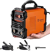 Mini Soldering Iron:DEKO 140A 220V MMA ARC Welder for Home Repair, Metal Welding, DIY, Portable Welding Machine with Adjustable Shoulder Strap for Welders