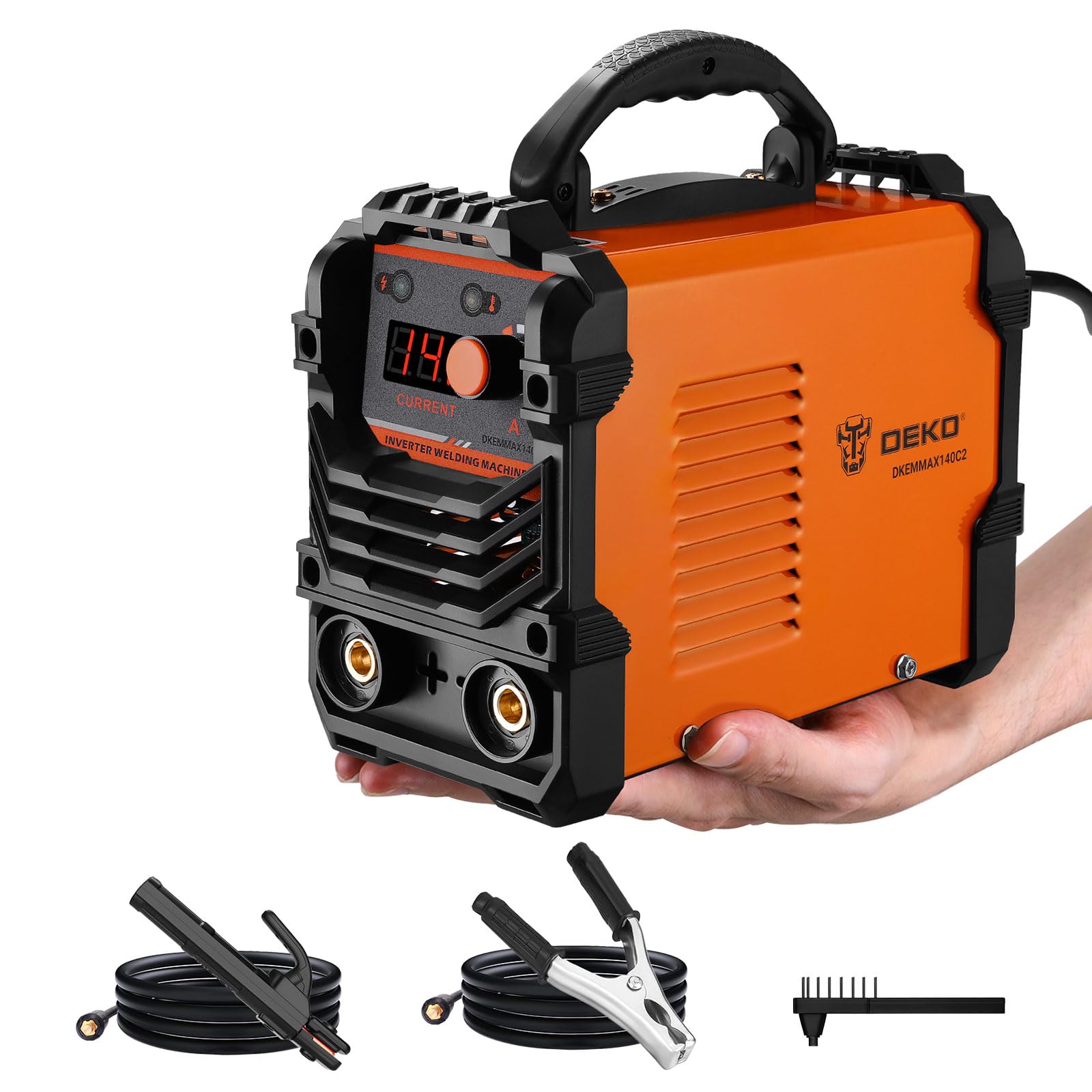 DEKO 140A 220V MMA ARC Inverter Welder for Home Repairs, Metal Welding Machine, DIY, Bicycle Repair, Portable Welder for Welders