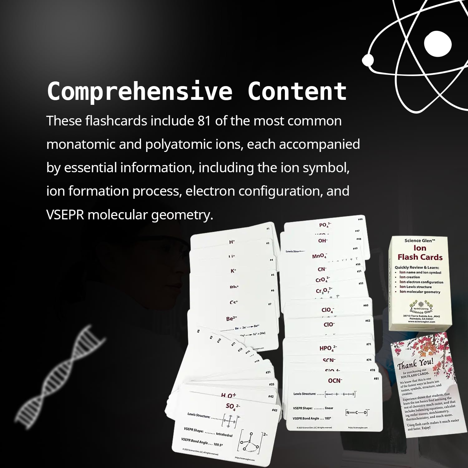 Snapklik.com : Science Glen: Premium Chemistry Ion Flash CardsBecome A ...
