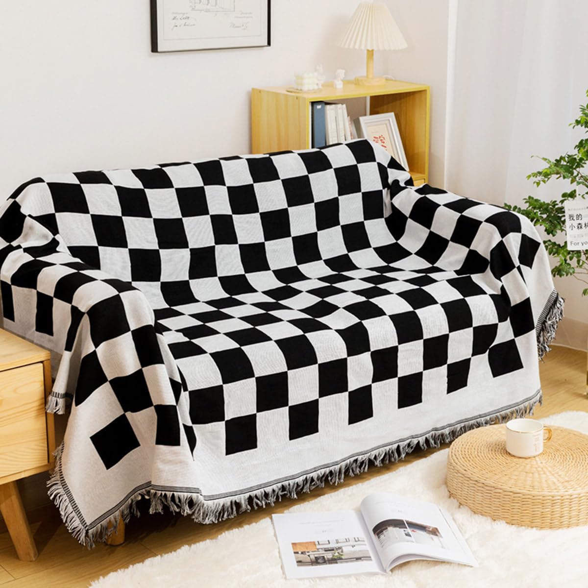 Housse de canapé 3 places antidérapante et extensible 180x180cm protection universelle