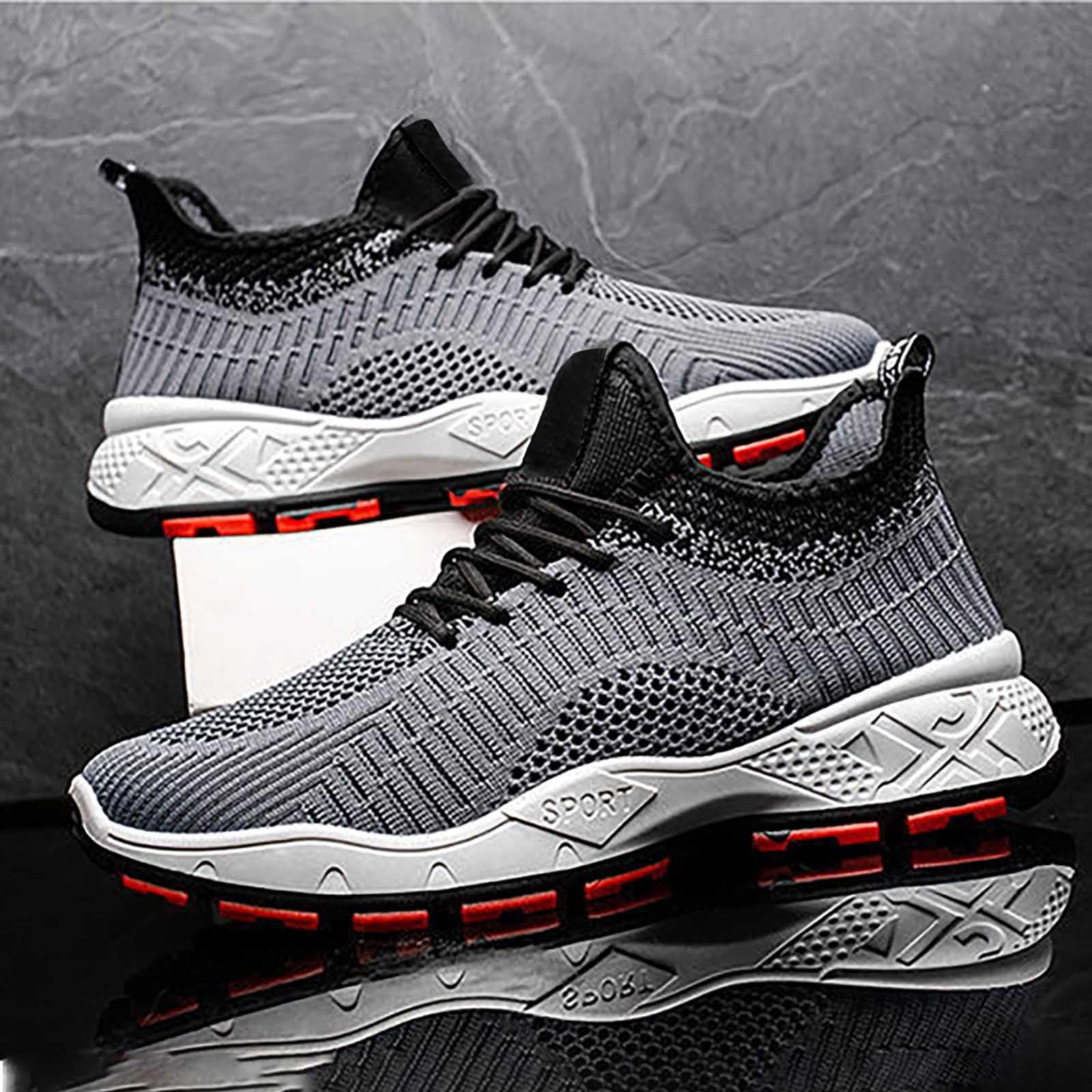 Scarpe Uomo Scarpe Running Uomo Jogging Inverno Sneakers Men Shoes da Sportive Ginnastica Bianche Traspiranti Palestra Estive Tela Blu Tennis Lacci Invernali 40 Eleganti Senza Estate for Ammortizzate