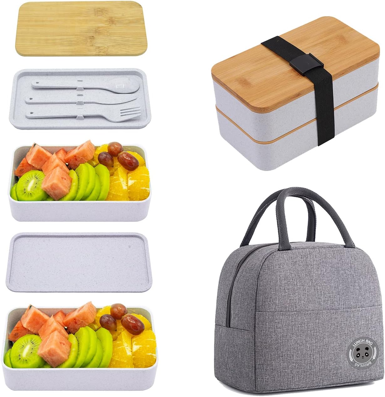 Collect Beauty Bento Box Adult Lunch Box with lunch bag