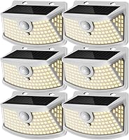 Vista 10 de Aootek - Luces solares con sensor de movimiento, 120 LED con reflector de luces, gran angular de 270°, impermeable IP65, para puerta delantera