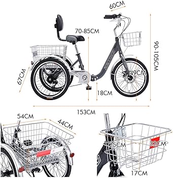 三輪車　カスタム Amazon | H&ZT 大人用三輪自転車 三輪自転車 トライククルーザー
