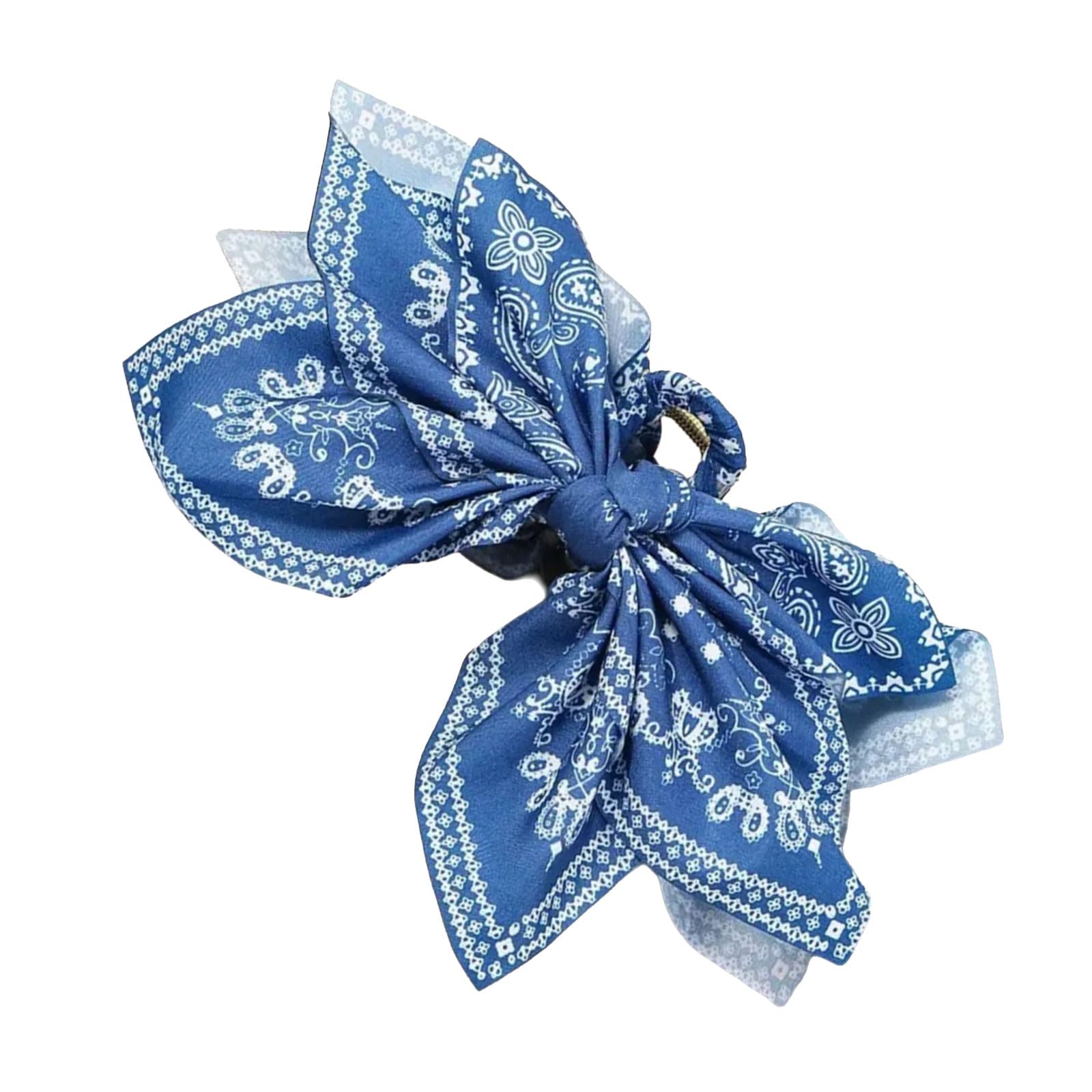 MICFENY Elegant Oversized Hair Clip With Revertible Pattern Pattern And Bend Detail Additional Fabric Clip For Party Daily Hairstyles