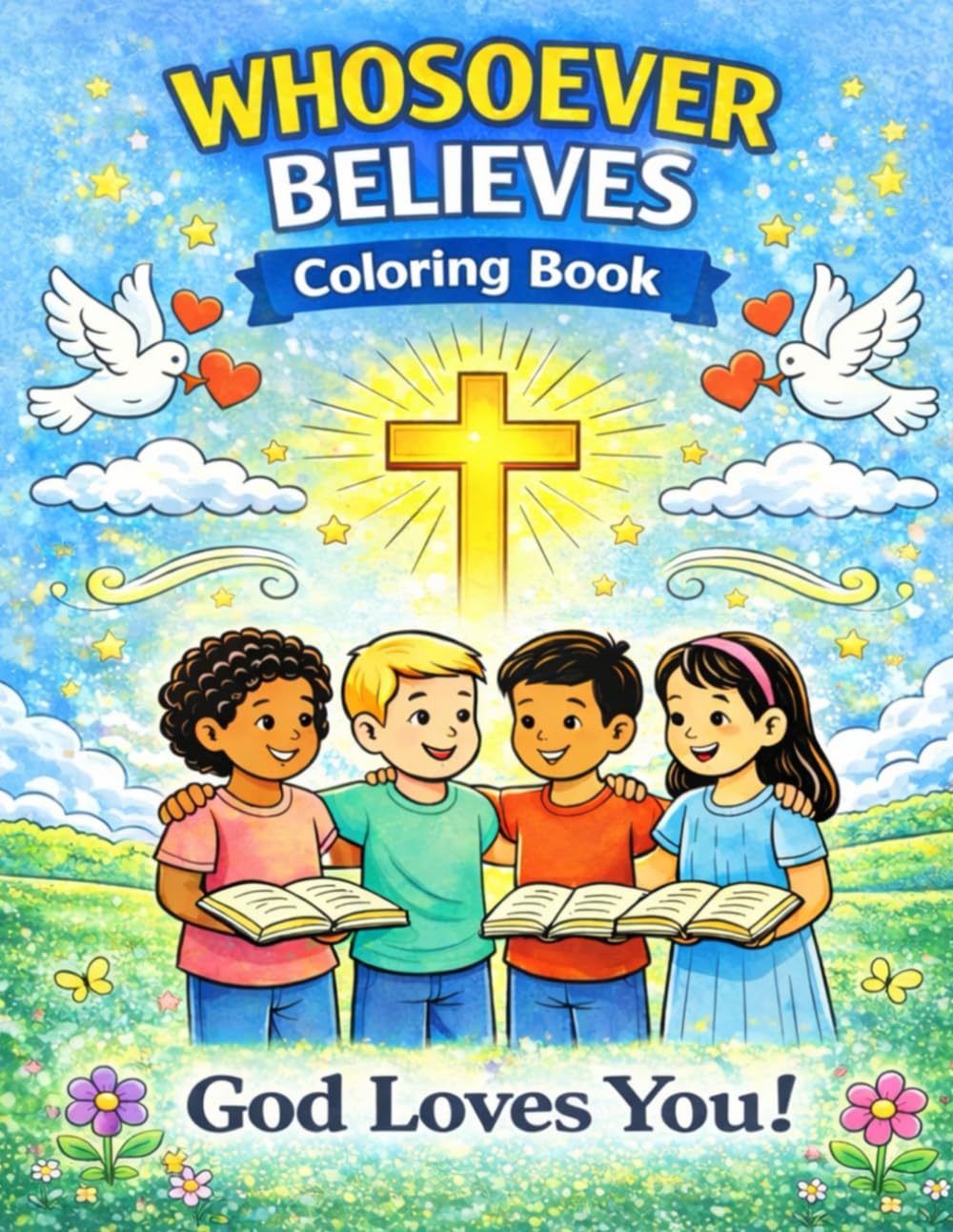 Whosoever Believes Coloring Book: God Loves You!