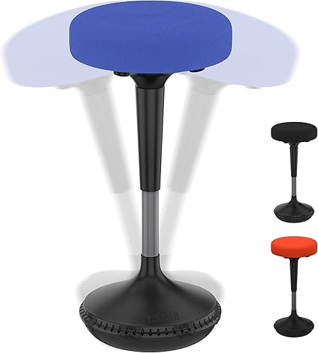 Miniatura 8 de WOBBLE STOOL Silla de escritorio de pie ergonómica alta altura ajustable sentarse de pie equilibrio de oficina barra de dibujo giratorio inclinado