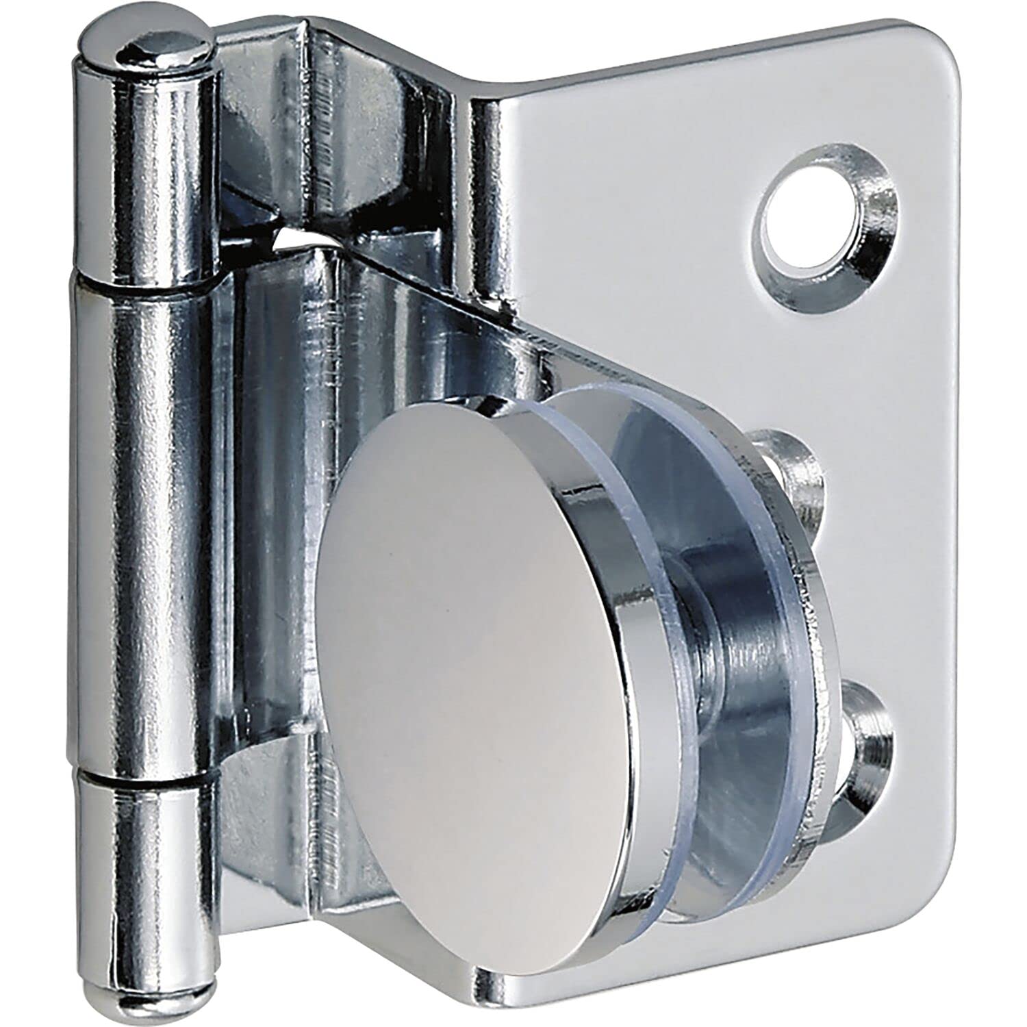 1 x Half Overlay Glass Door Hinge GH34-8 Chrome Sugatsune GH34-8CR