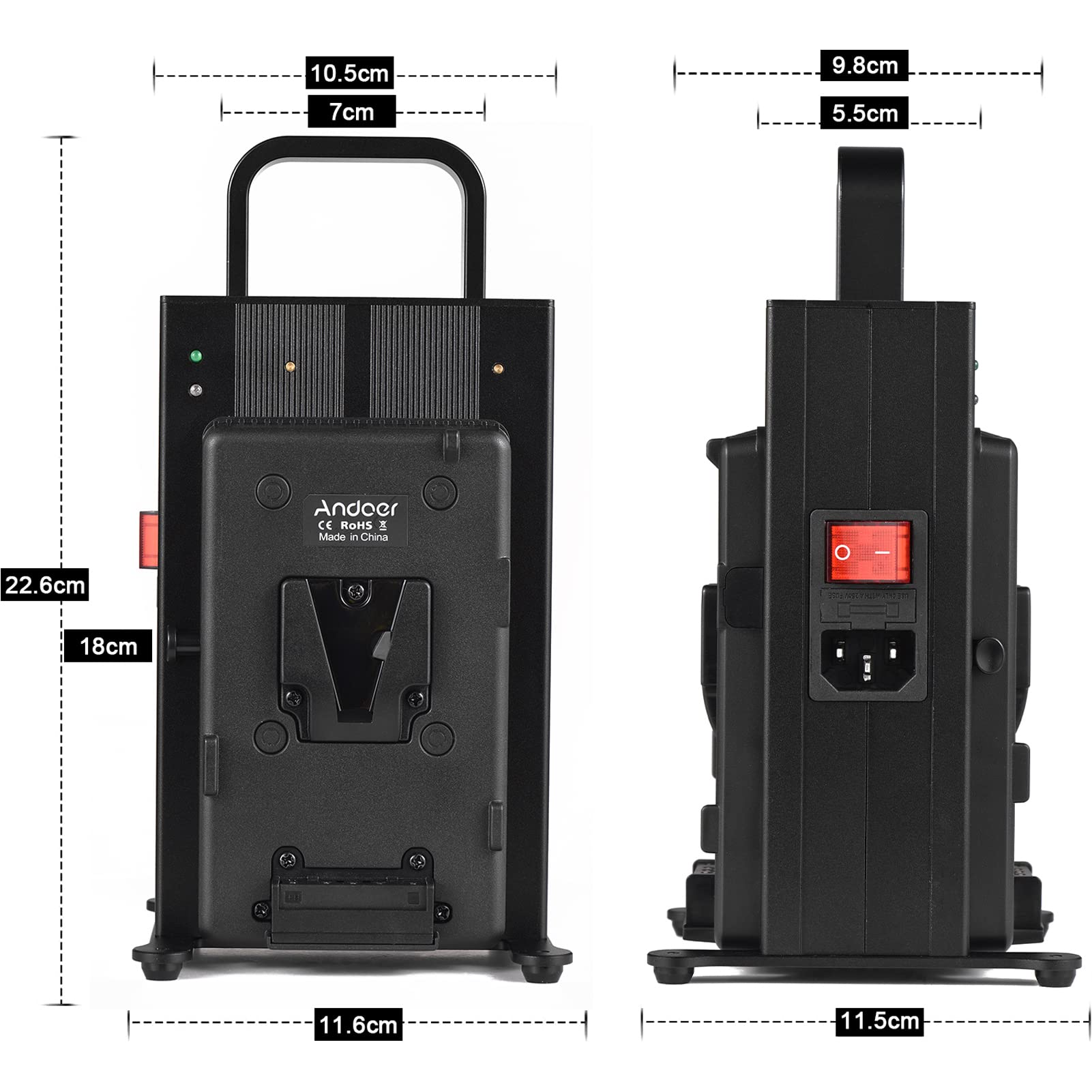 Amazon.co.jp: BUZHI v lock battery charger V バッテリー充電器
