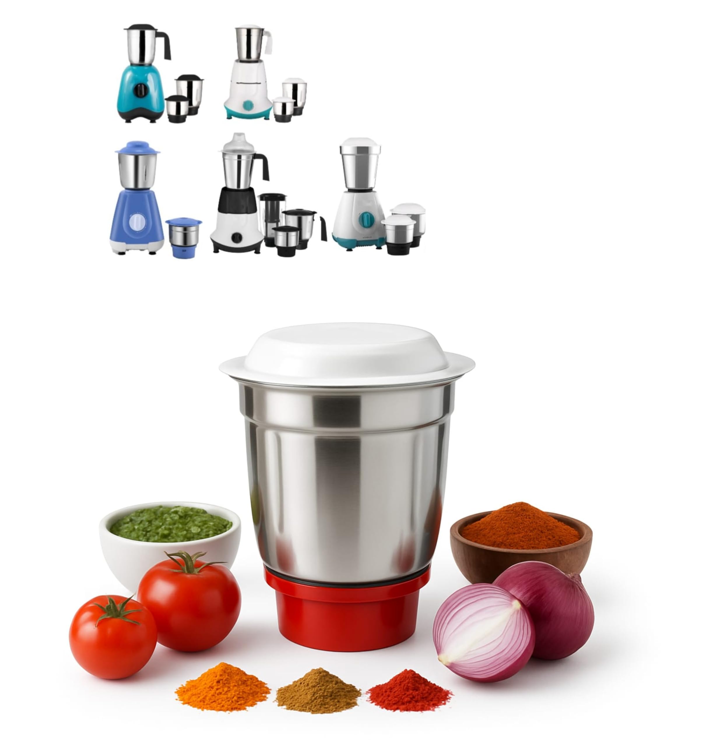 800ml Mixer Grinder Jar – Compatible with Selected Maharaja Whiteline Mixer Grinder Models (Not Original Brand Part) – Fits Only Models Shown in Images NOT FOR OTHER MODALS AND BRANDS-image-45