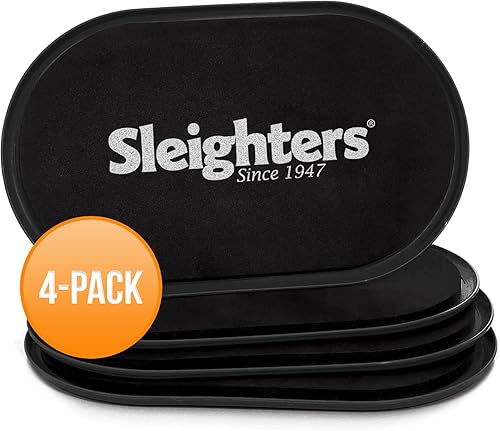 SLEIGHTERS Almohadillas deslizantes para muebles para alfombras (9.5 x 5.75), protectores de movimiento reutilizables grandes para suelos