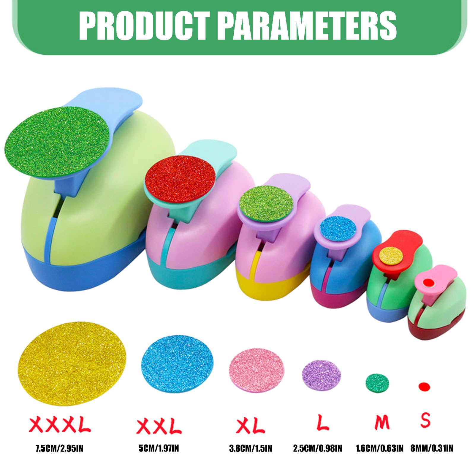 Perforateur rond portable, poignée ergonomique, papier, XXL