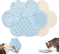 Li&Zhao 2-Pack Dog Lick Mats with Suction Cups - Slow Feeder for Dogs & Cats, Enrichment Toy for Yogurt, Peanut Butter & Treats