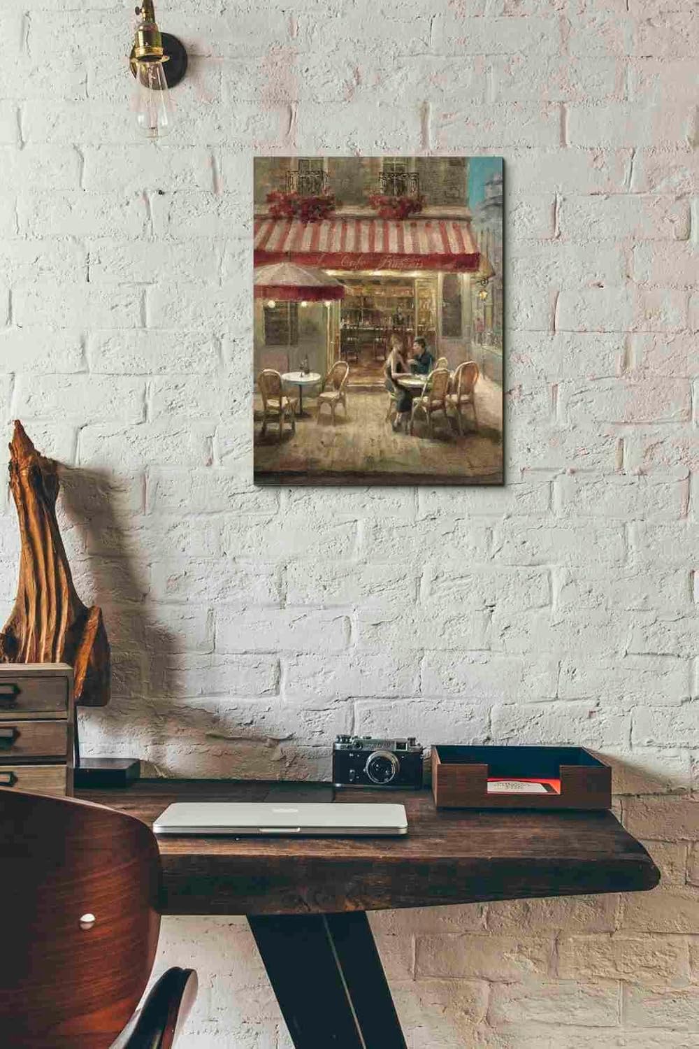 Epic Graffiti 'Paris Cafe II Crop' by Danhui Nai, Canvas Wall Art, 12"x16"