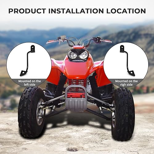 Miniatura 5 de Soportes de plástico 400ex para guardabarros delanteros, con material más grueso para Honda 400ex TRX 1999-2007, duradero y resistente, fácil