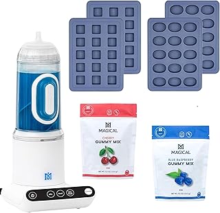 Magical Butter Gummy Kit – Quick, No-Stick Gummy Maker with Flavored Mixes & Silicone Mold – Easy Candy Making for Families & Parties