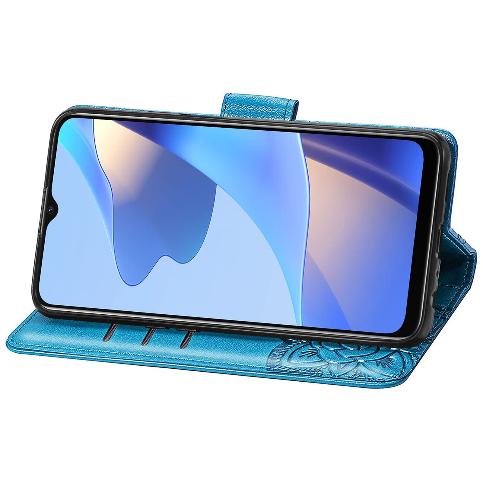 Grandoin Cover per Oppo A16 /A16s /A54s, Custodia a Portafoglio in Pelle per Oppo A16 /A16s /A54s, Libro Custodia in PU Pelle Premium Completa Protettiva Caso [Chiusura Magnetica] (Cat 1