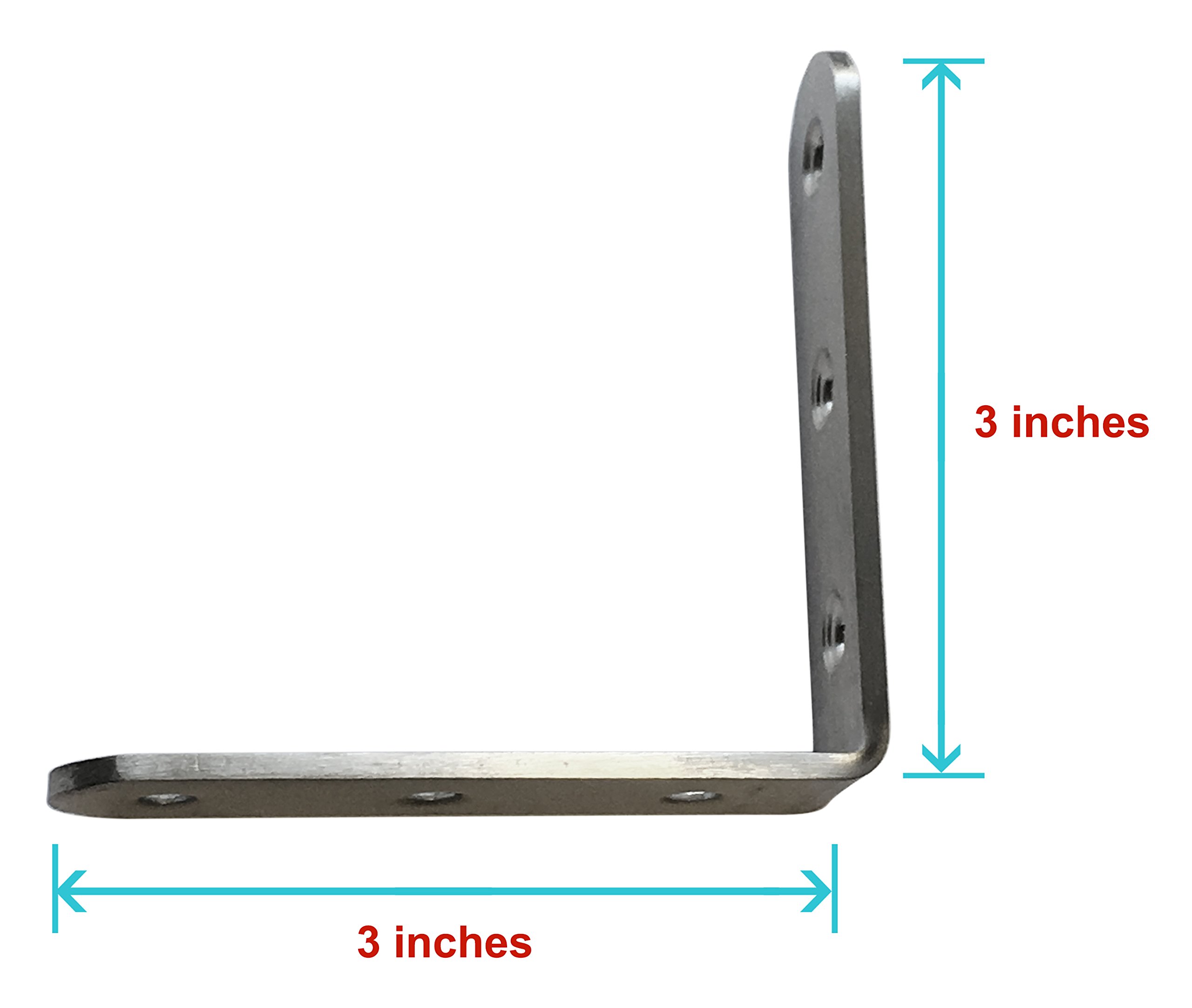 TEJATAN Corner Brace Set (Also Know as L Bracket, Angle Brackets