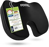 feela.® Orthopädisches Sitzkissen [3 Härtegrade] TESTSIEGER – Ergonomisches Sitzkissen für Bürostuhl & Auto – Schmerzlindernd, Steißbein entlastend, Sitzkomfort & Durchblutung fördernd (Medium) Medium (60-100 kg) Schwarz
