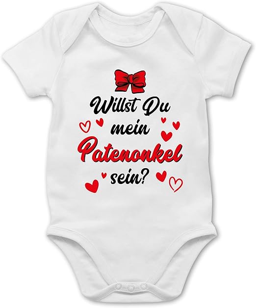Shirtracer Statement Sprüche Baby Willst du Mein Patenonkel Sein