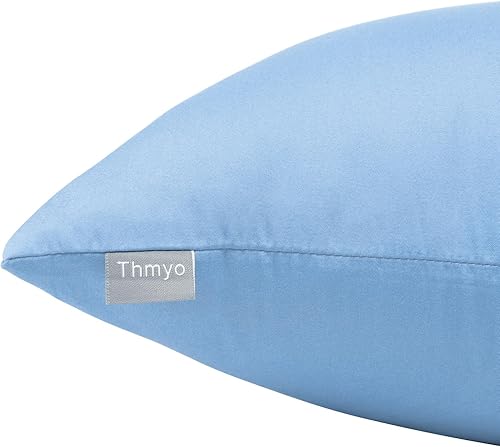 Vista 77 de Thmyo Paquete de 2 fundas de almohada cuadradas decorativas de algodón, fundas de almohada de sublimación en blanco, fundas de cojín blancas