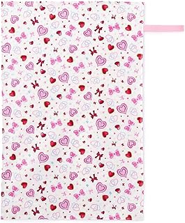 COLORFUL CANDY STYLE おむつ替えシート 女の子 マット 赤ちゃん ベビー おむつ交換 防水 ハートとリボンのきらきらビューティー(ホワイト) B0702300-NVL2512 ※ポケットティッシュポーチ付き