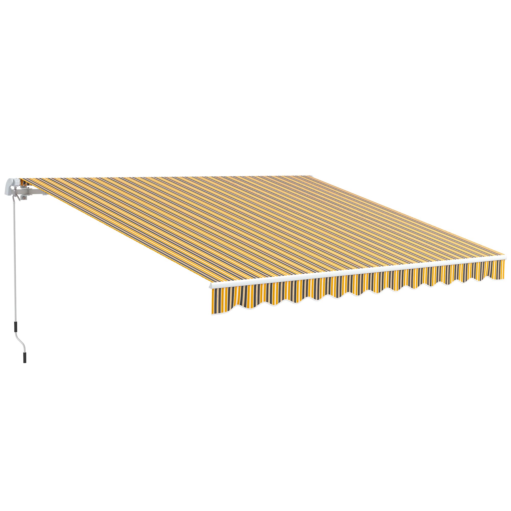 Toldo estructura de aluminio Outsunny 350x250 con lona anti-UV de alta densidad