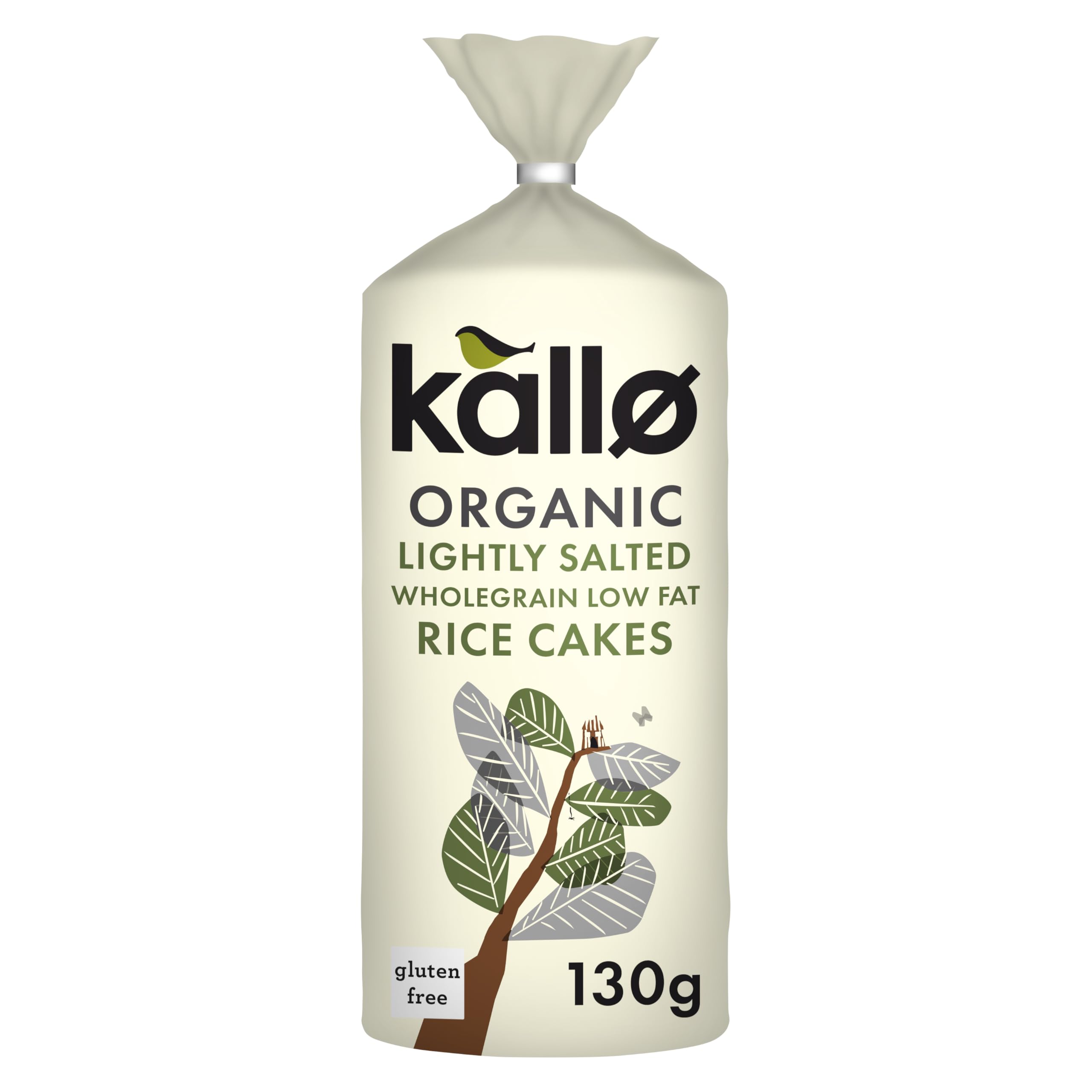 Kallo Organic Lightly Salted Rice Cakes, Wholegrain Slices, Low Fat Healthy Snacks, Vegan Friendly, Gluten Free & Sugar Free with No Artificial Colours or Flavours, Multi Pack – 12 x 130g