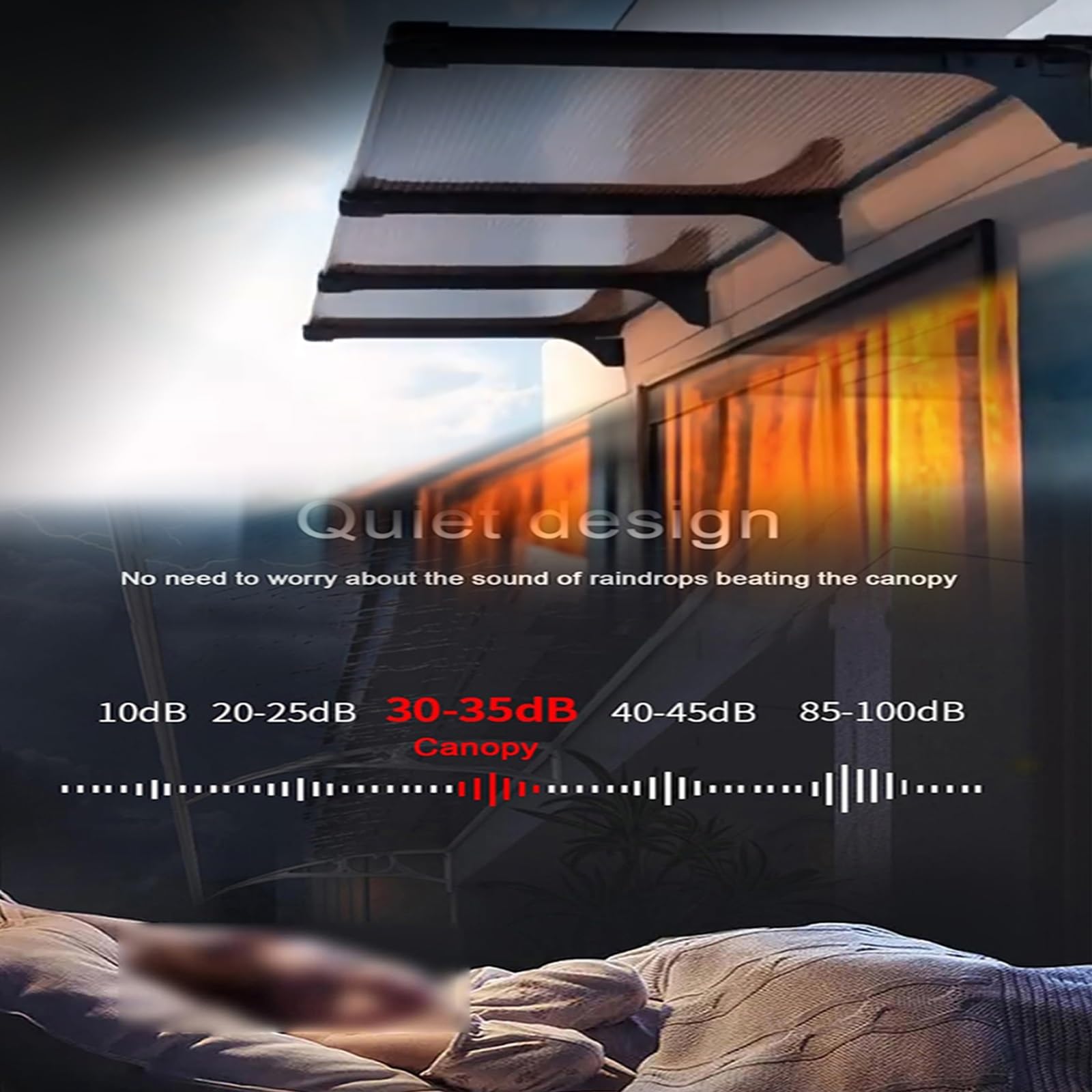 Zakrzywiony baldachim wejściowy, aluminiowa i poliwęglanowa markiza, ulepszona prosta konstrukcja twarzy, odporna na warunki atmosferyczne osłona drzwi, 150 x 130 cm, stylowe schronienie zewnętrzne