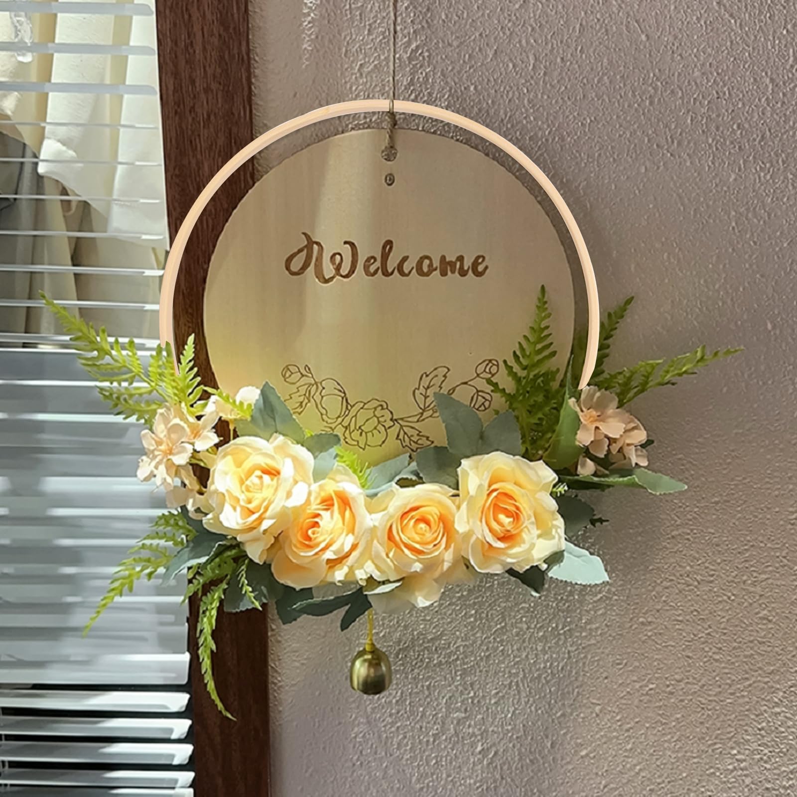 Lot De 2 Cerceaux En Bambou 40 Cm Et 36 Cm - Attrape-Rêves Et Décoration Murale DIY