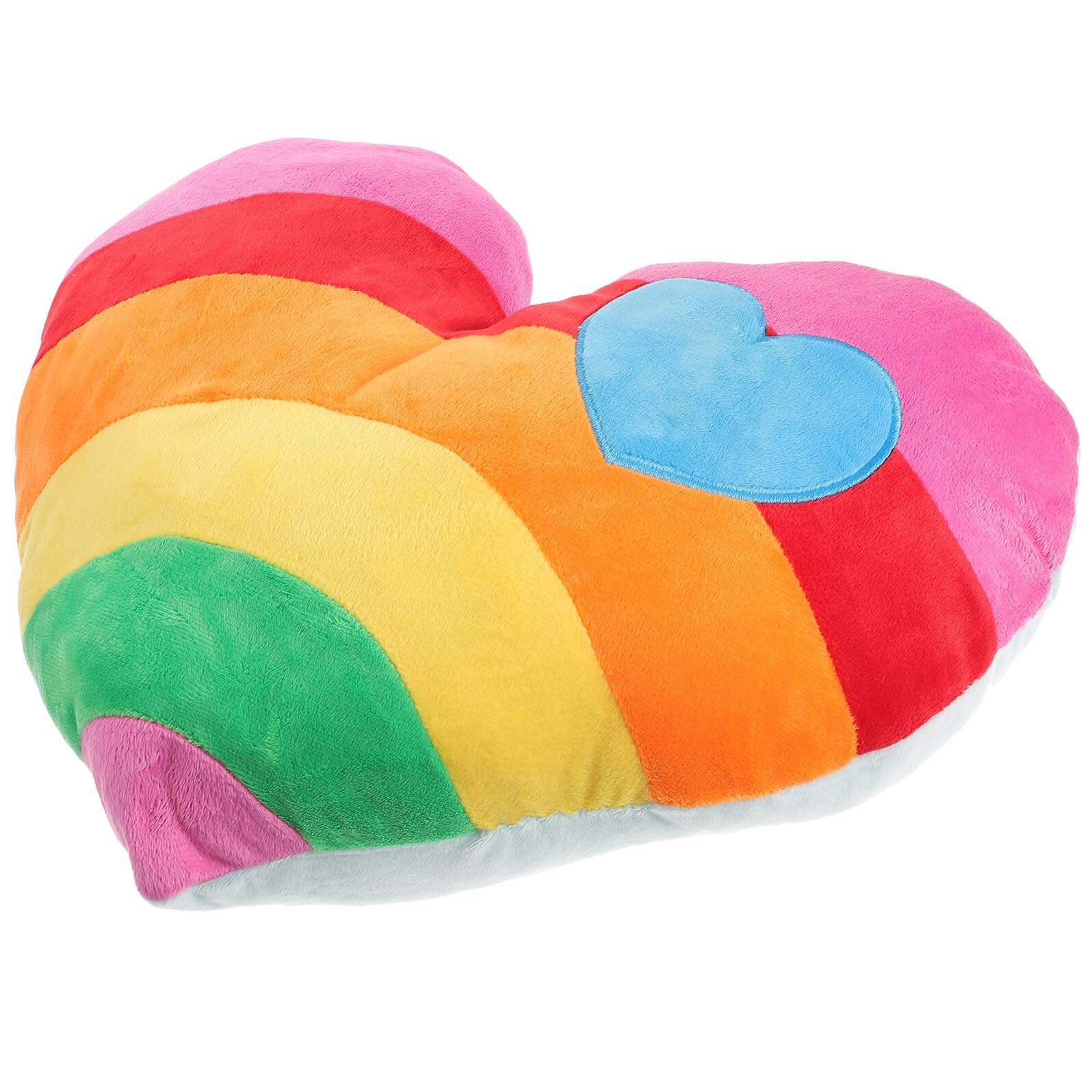 BESPORTBLE Cuscino Morbido in Peluche per Festa degli Innamorati e Natale Forma di Cuore Imbottitura in Cotone Pp Cuscino Poggiatesta per Ufficio e Negozio