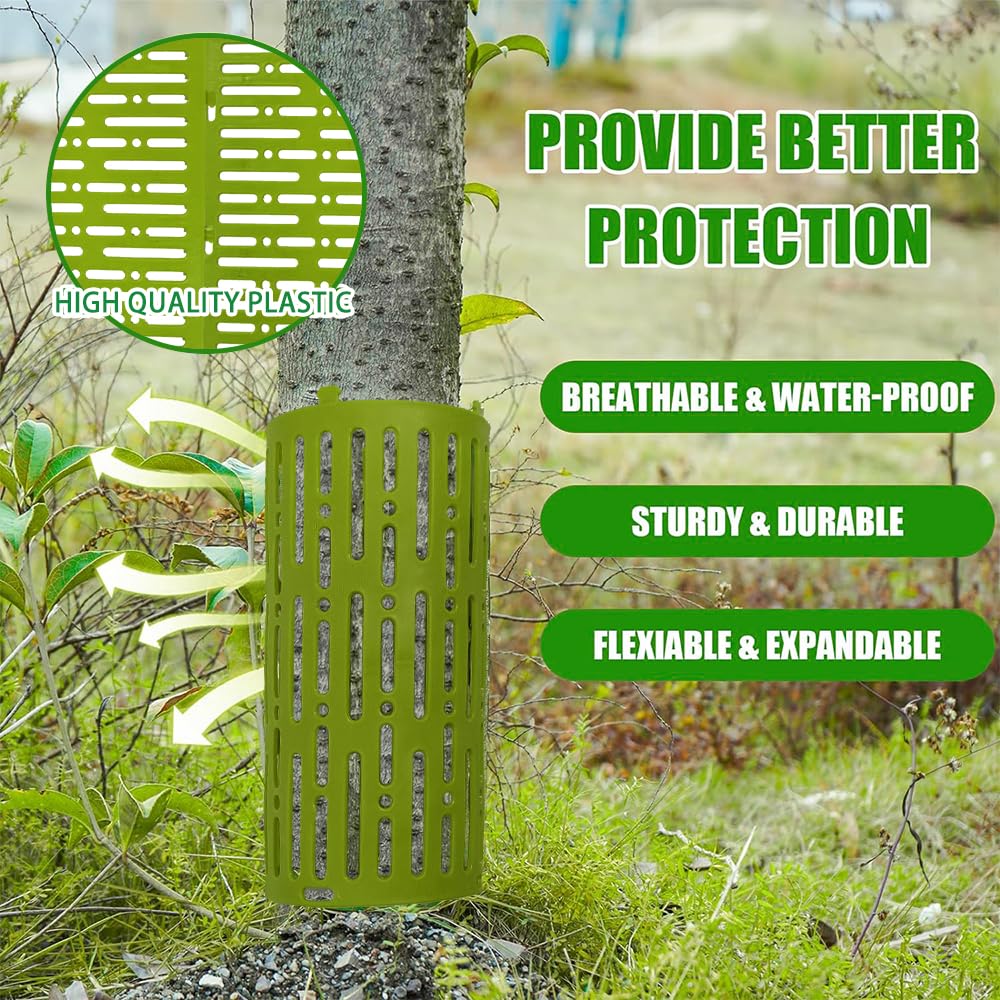 Tuteur Plante,Protecteur De Tronc D'arbre En Plastique,protecteur D