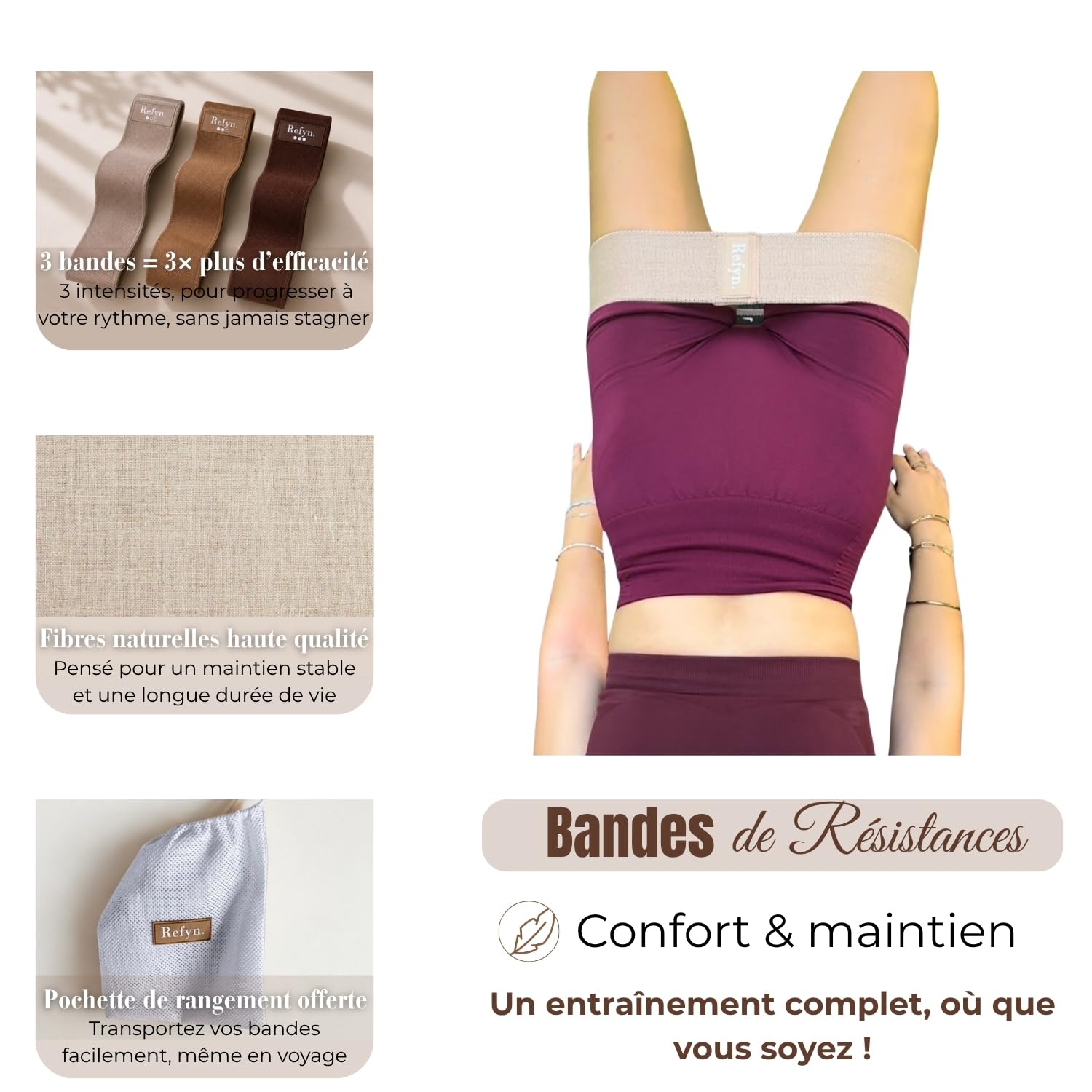 Kit Pilates Maison avec Poids Chevilles, Anneau, Bandes Résistance, Ballon, Cercle - Fitness, Yoga, Musculation