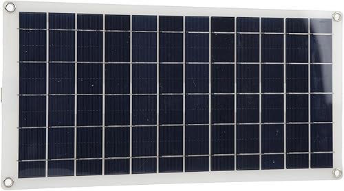 Cargador de panel solar, panel solar monocristalino flexible de silicio cargador de batería 10W ahorro de energía alta eficiencia de conversión para