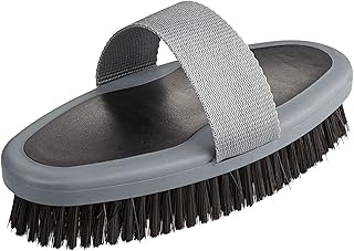 Bitz Two Tone Horse Body Brush (S) (Black/Gray)
