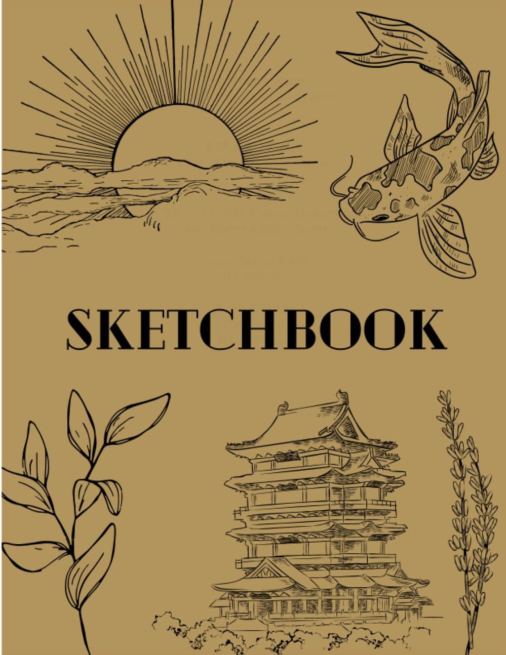 Independently published Brown cover plain sketchbook