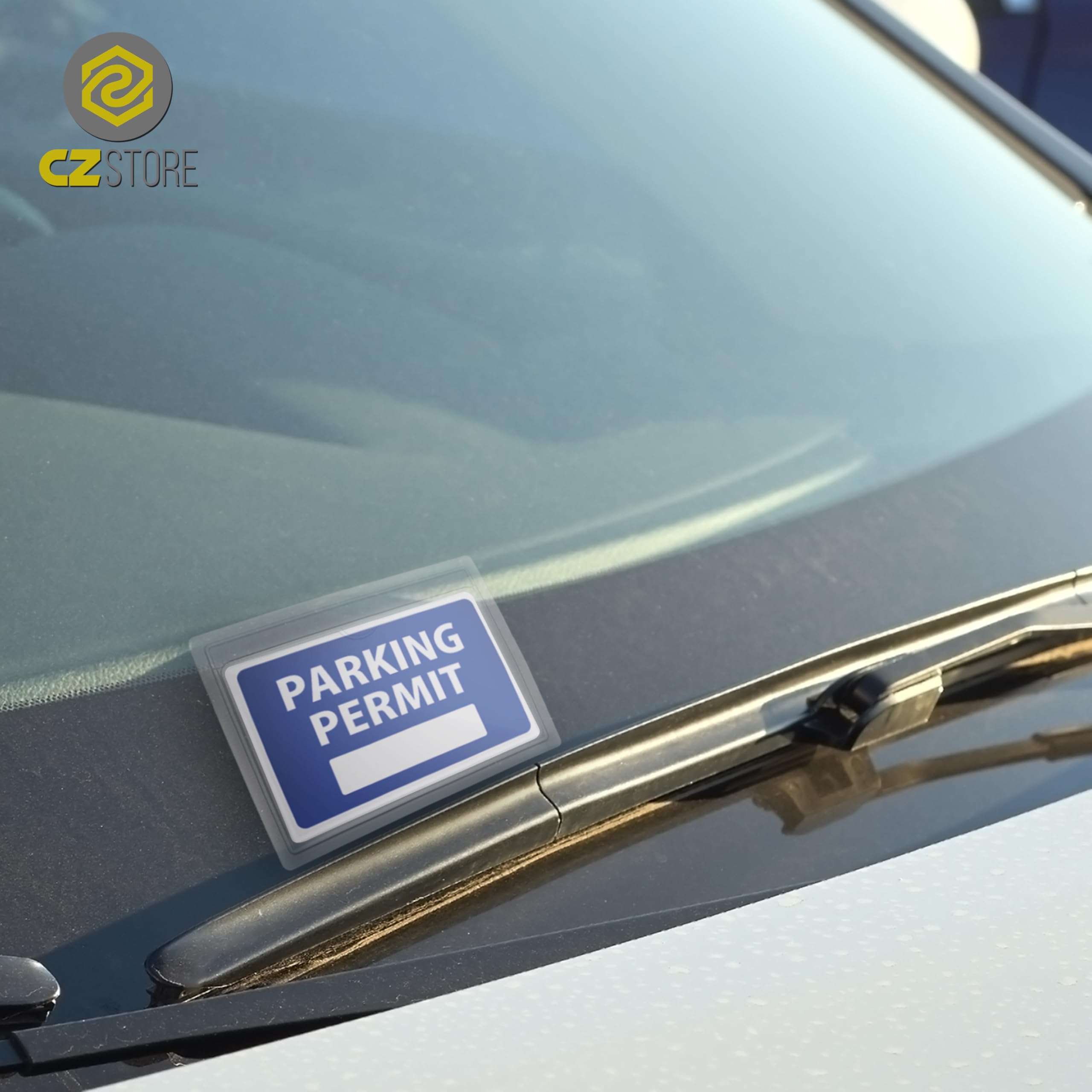 TCGG-6 stuks Houder van een parkeervergunning, transparante