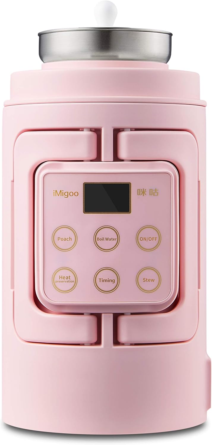 Limited Stock MiGoo Travel Electric Kettle, Small Slow Cooker, Stainless Steel Inner Liner, Portable Stew Pot, Timing, Temperture Control Best Seller MiGoo Travel Electric Kettle, Small Slow Cooker, Stainless Steel Inner Liner, Portable Stew Pot, Timing, Temperture Control