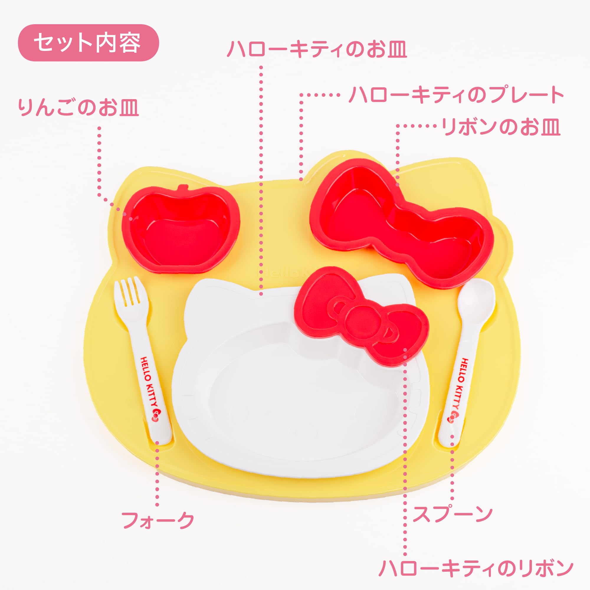 Amazon.co.jp: OSK(オーエスケー) ハローキティ プレートセット 日本製
