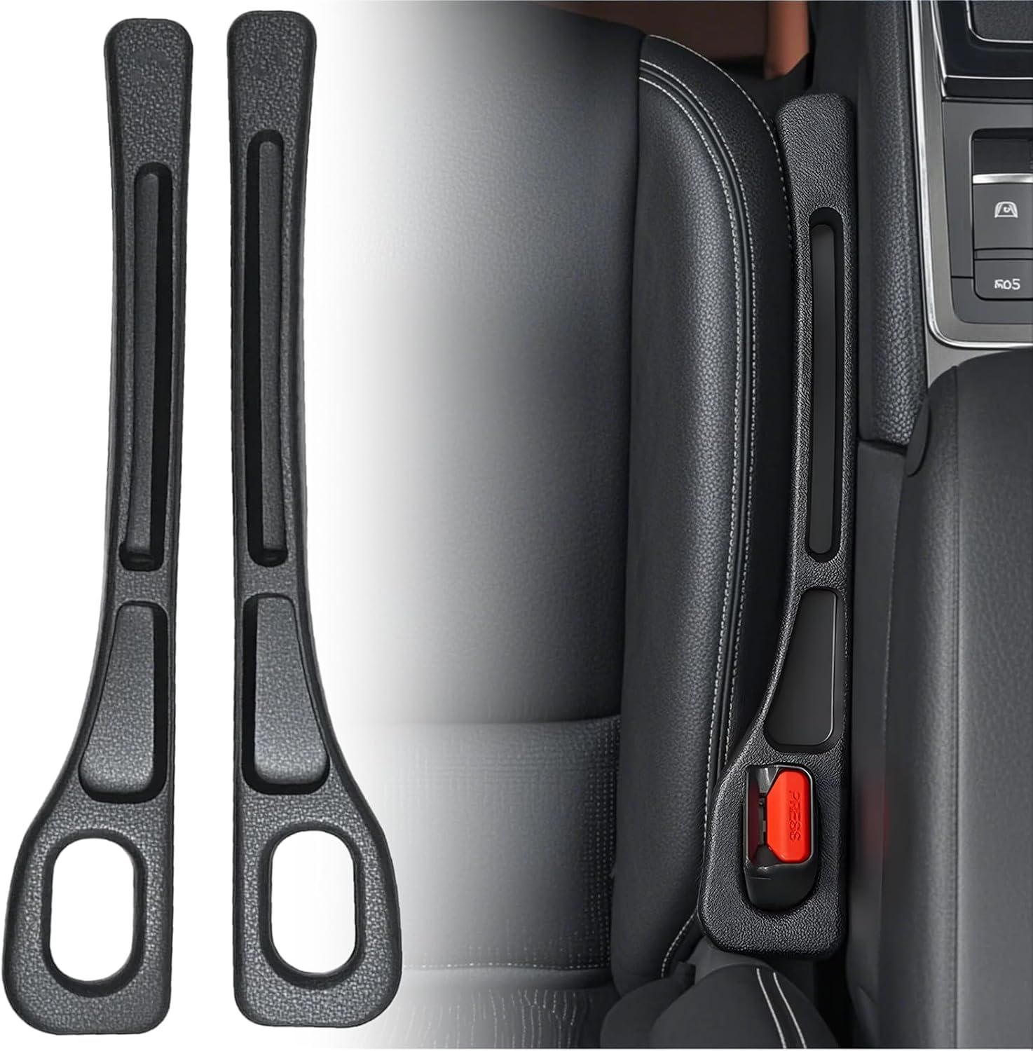 Remplisseur D'Espace Siège Auto Pour Audi A4/A5 - Accessoire De Rangement, Noir, 2 Pièces