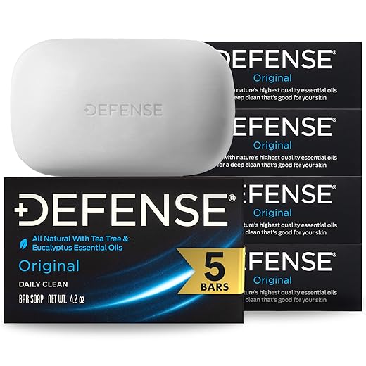Defense Soap Original Tea Tree Bar Soap 4.2oz (Pack of 5)