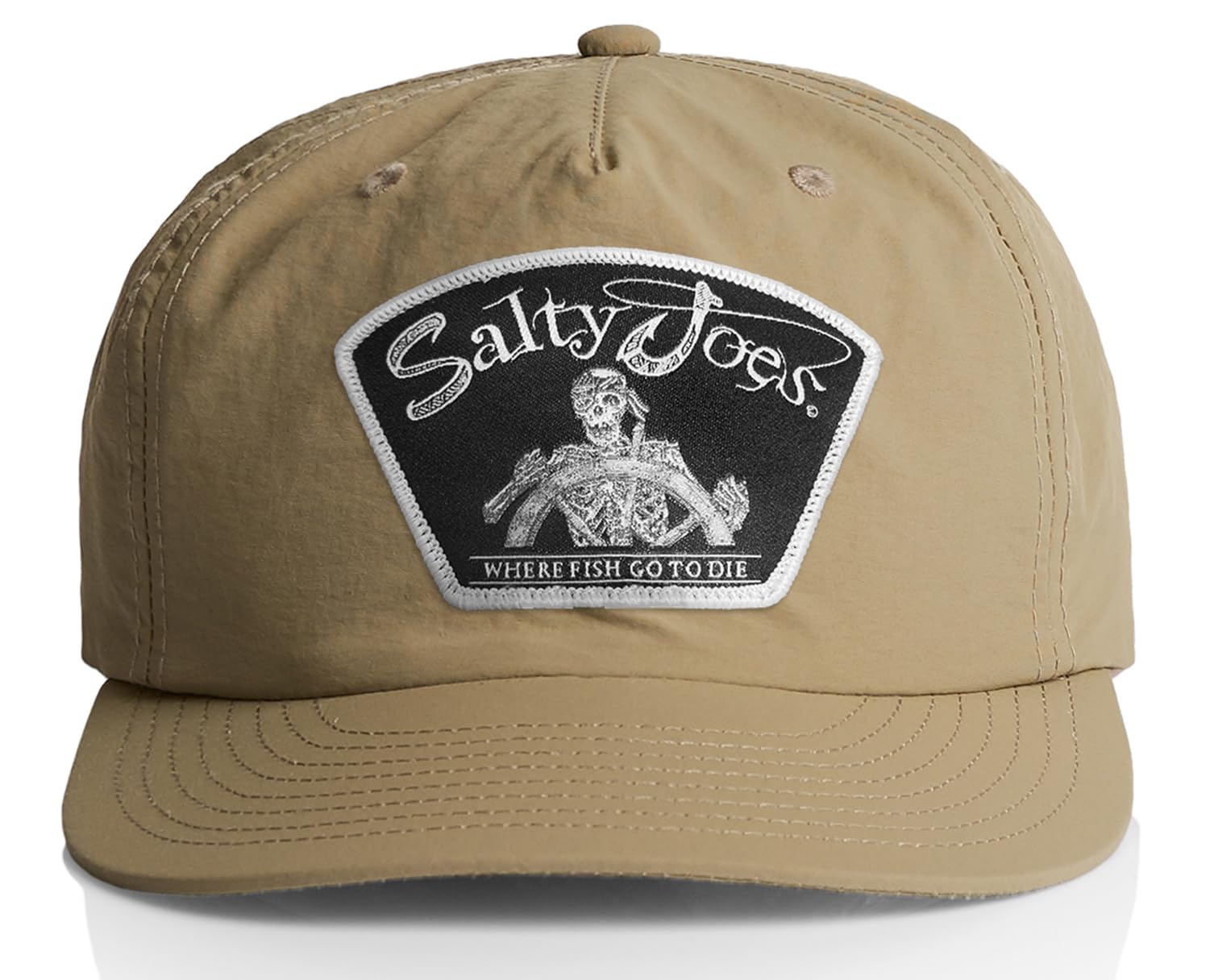 SALTY JOES Back from The Depths Patch Surf Hat: 100% Nylon, Water Resistant Surf Hats for Men Surfer Hat Fishing Hat