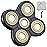 5 Blades Head Shaver Replacement Heads Replacement Blades Head Shaver Universal Replacement Blade Head Electric Razor for Men (5D Gold)